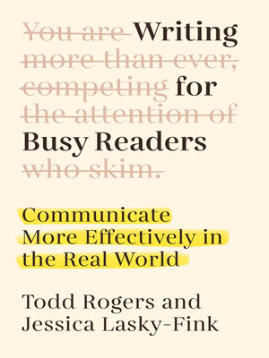 cover image of Writing for Busy Readers
